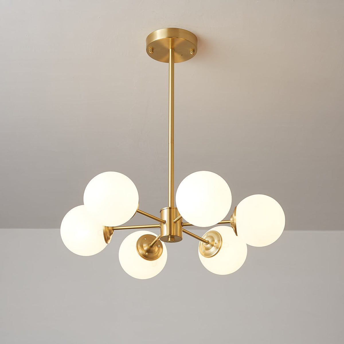 Lustra Lustre Elysium Laiton Boules Givrées - Neutralighting