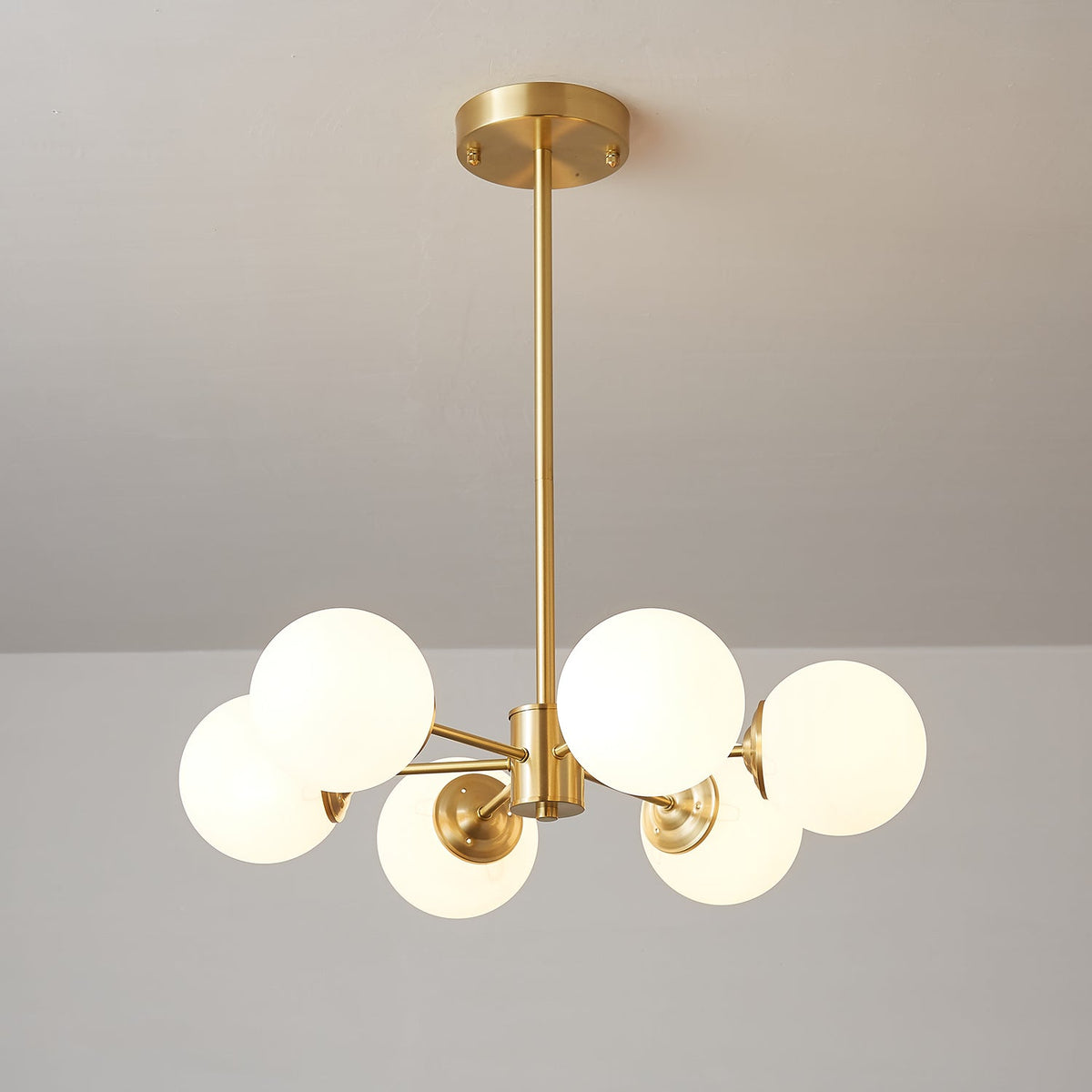Lustra Lustre Elysium Laiton Boules Givrées - Neutralighting