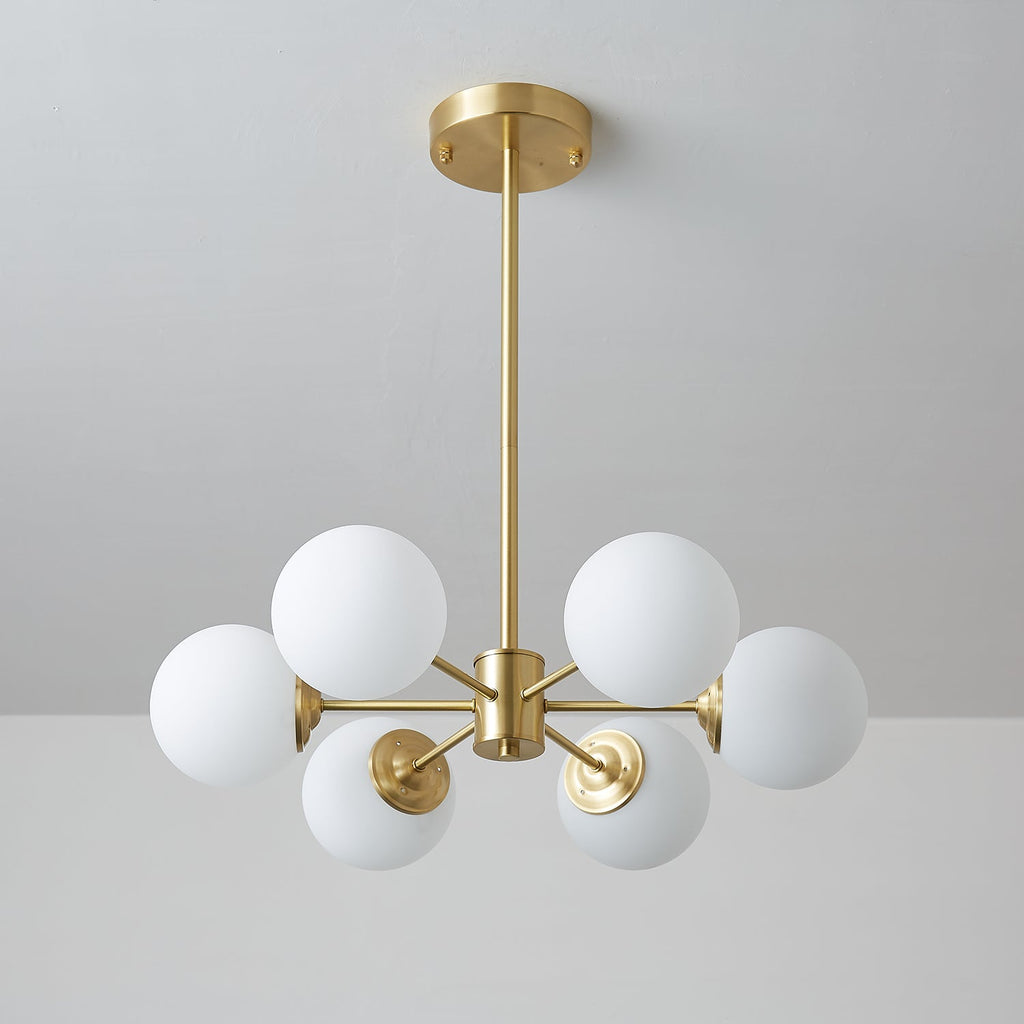 Lustra Lustre Elysium Laiton Boules Givrées - Neutralighting