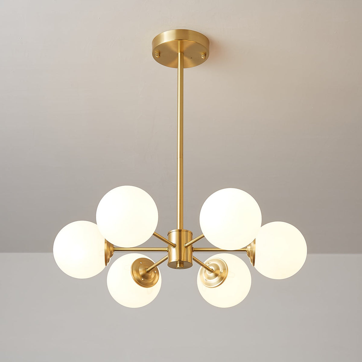 Lustra Lustre Elysium Laiton Boules Givrées - Neutralighting