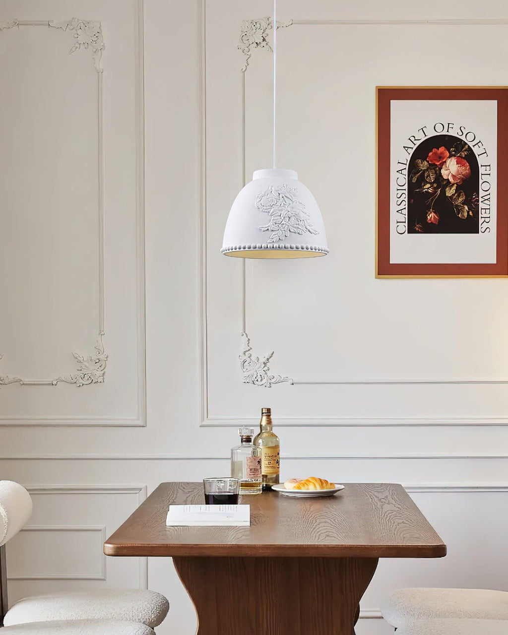 Floral Lampe Pendante Flora Embossée - Neutralighting