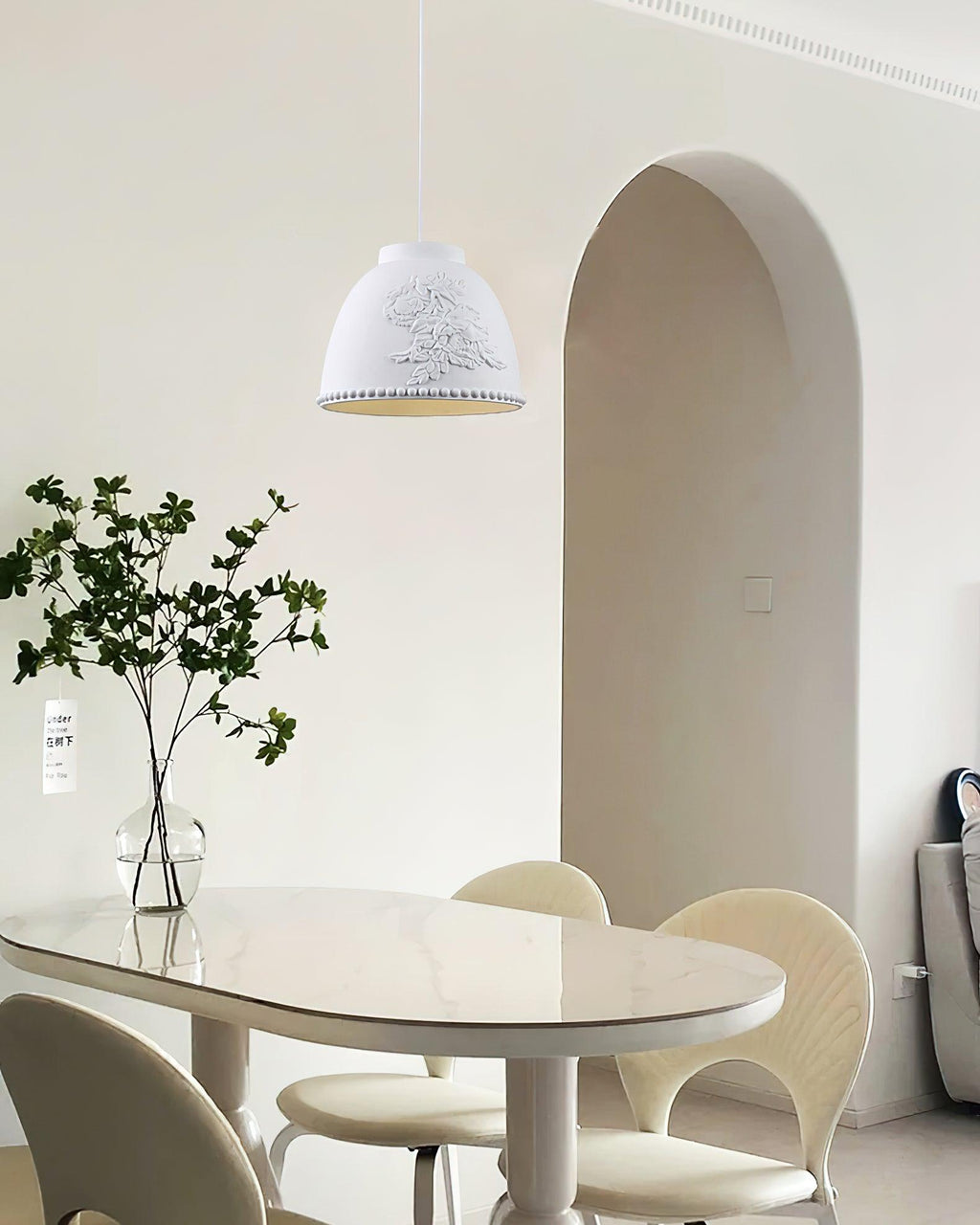 Floral Lampe Pendante Flora Embossée - Neutralighting