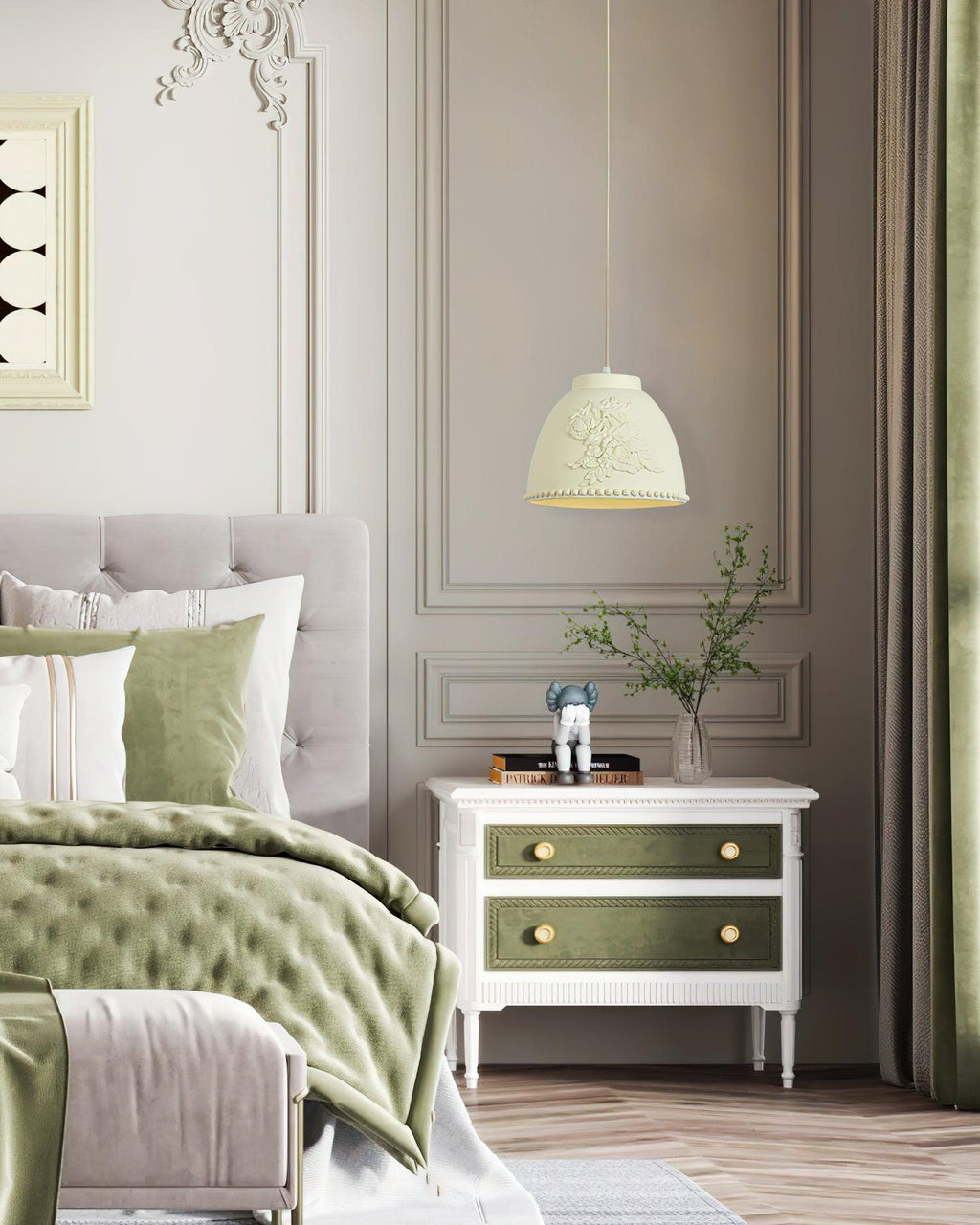 Floral Lampe Pendante Flora Embossée - Neutralighting