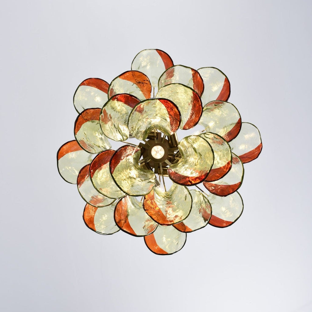 Aurora Lustre en Verre Murano Pétale Élégant - Neutralighting