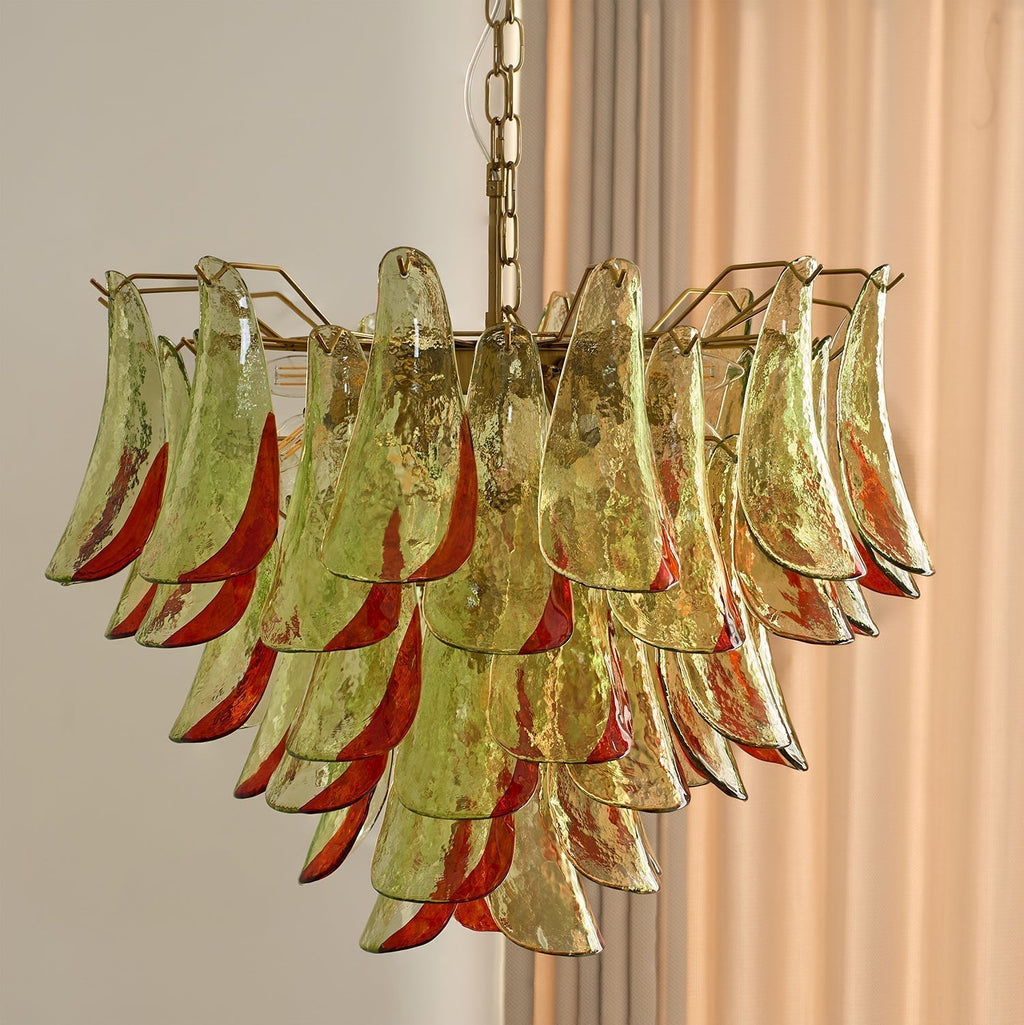 Aurora Lustre en Verre Murano Pétale Élégant - Neutralighting