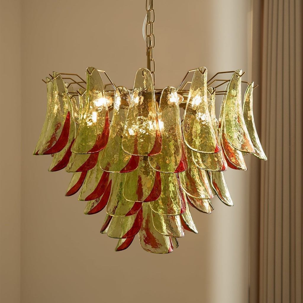Aurora Lustre en Verre Murano Pétale Élégant - Neutralighting