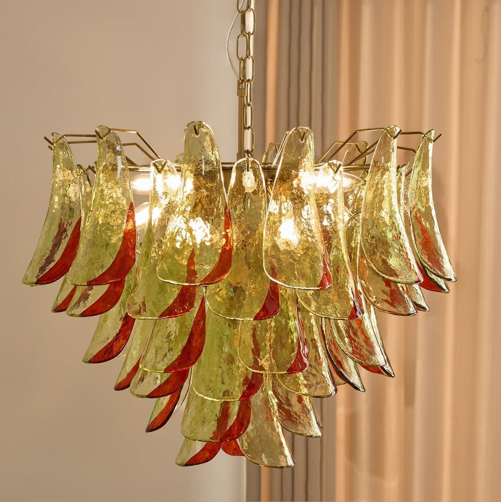 Aurora Lustre en Verre Murano Pétale Élégant - Neutralighting