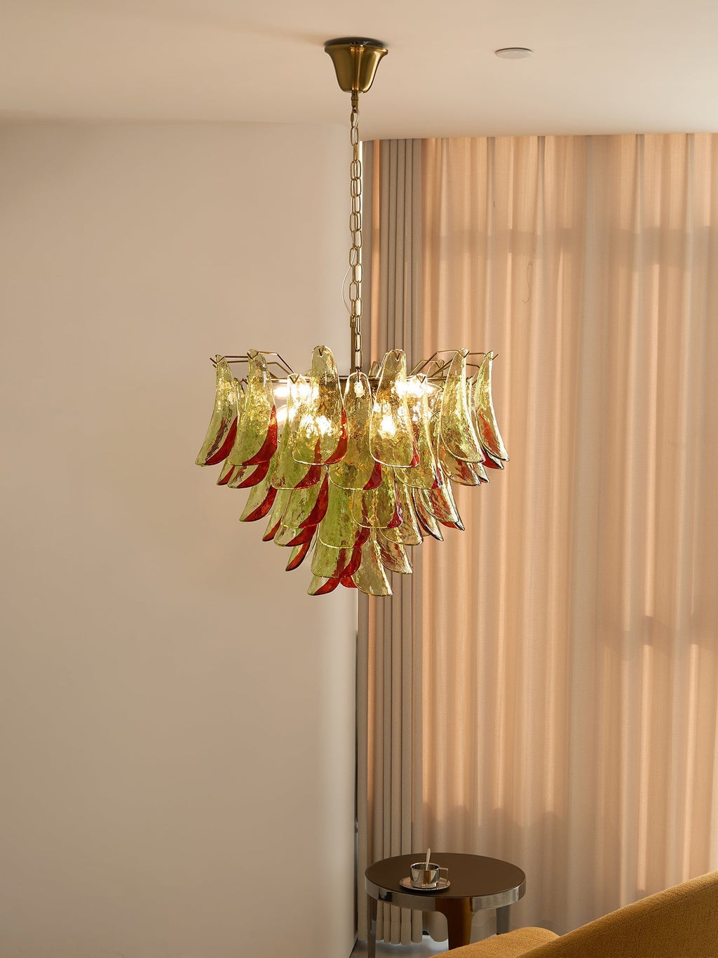 Aurora Lustre en Verre Murano Pétale Élégant - Neutralighting