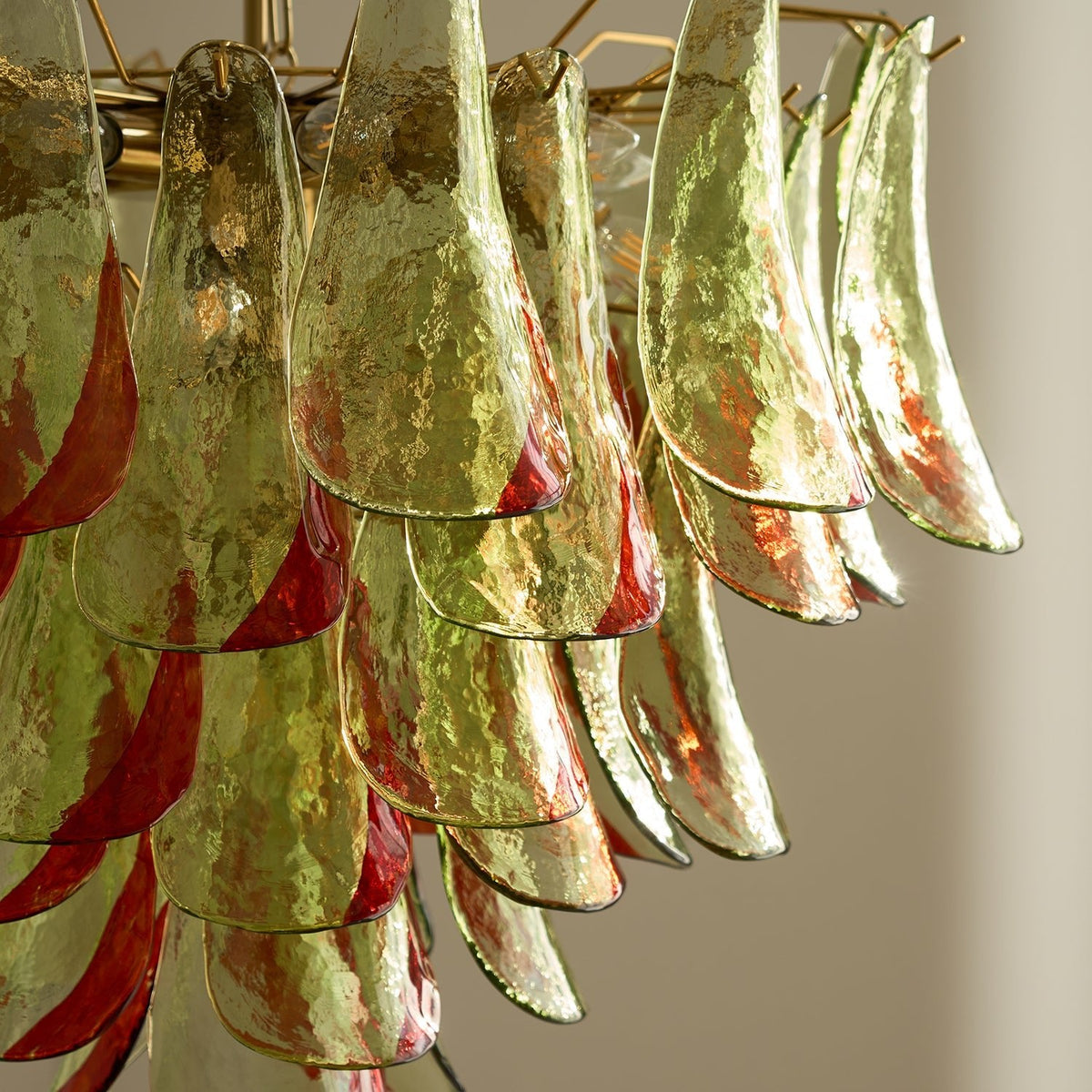 Aurora Lustre en Verre Murano Pétale Élégant - Neutralighting