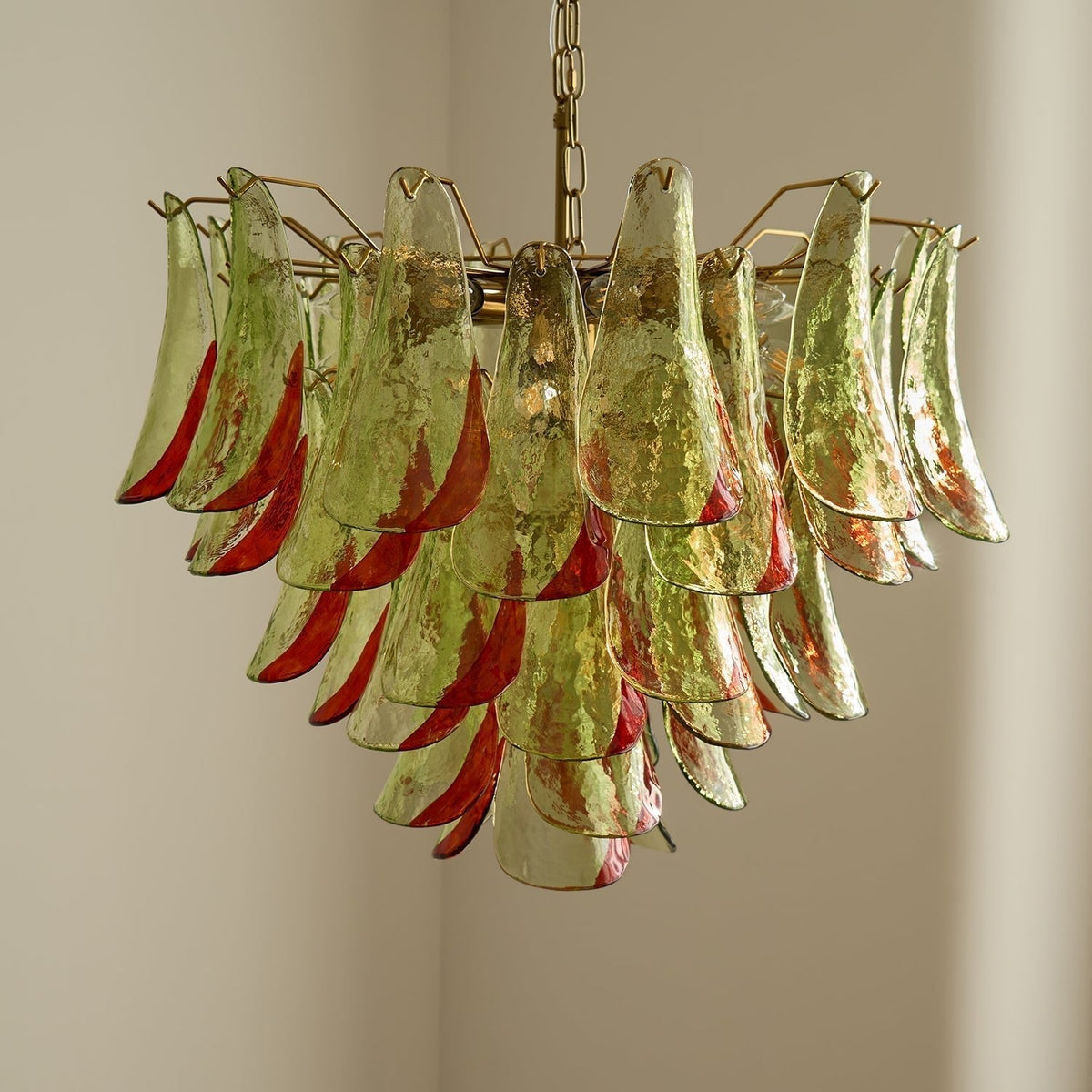 Aurora Lustre en Verre Murano Pétale Élégant - Neutralighting