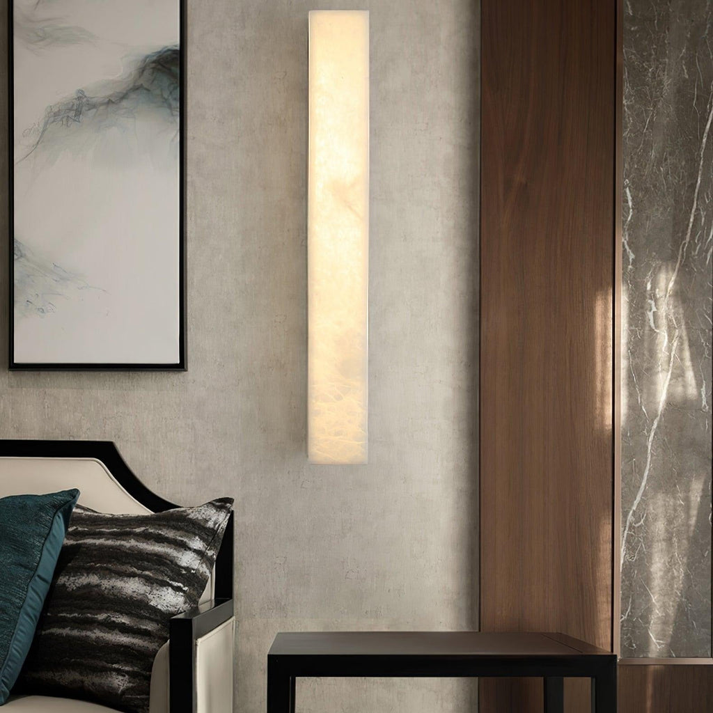 Isen Applique Murale Linéaire en Laiton et Albâtre - Neutralighting