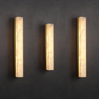 Isen Applique Murale Linéaire en Laiton et Albâtre - Neutralighting