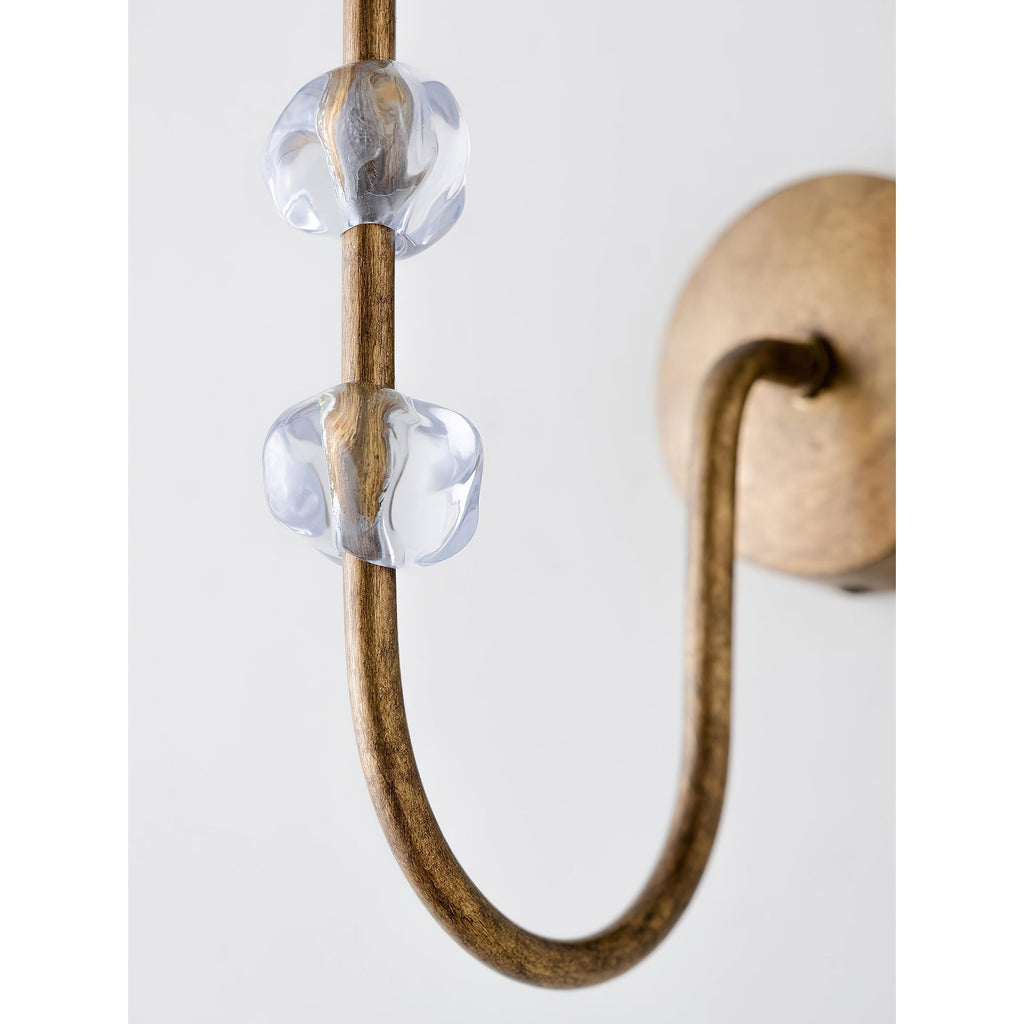 Rune Applique Murale Tissu Cristal Vintage Industrielle - Neutralighting