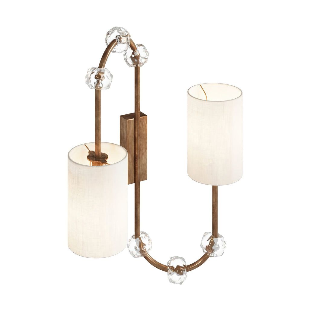 Rune Applique Murale Tissu Cristal Vintage Industrielle - Neutralighting