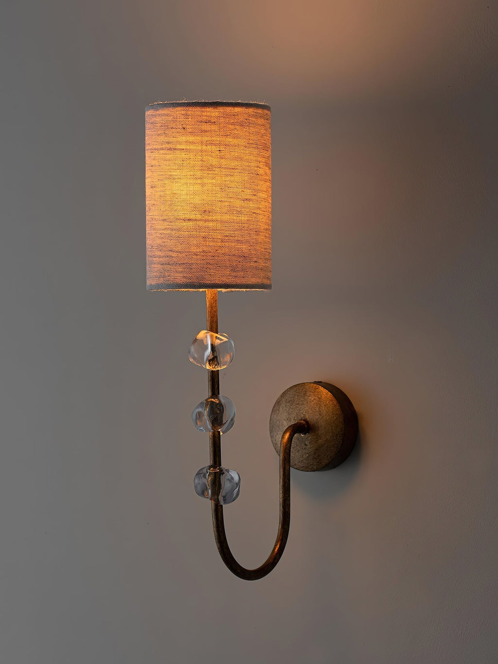 Rune Applique Murale Tissu Cristal Vintage Industrielle - Neutralighting