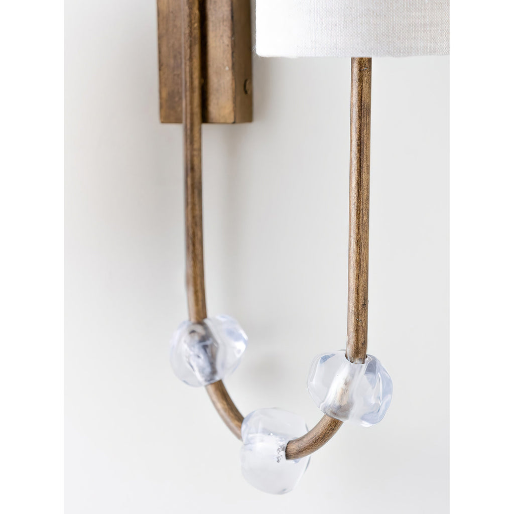 Rune Applique Murale Tissu Cristal Vintage Industrielle - Neutralighting