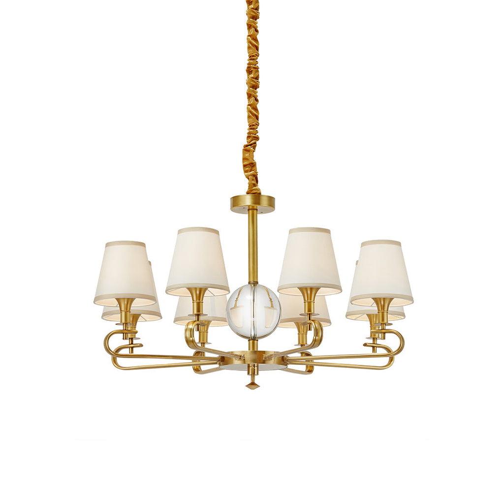 Sage Lustre Tissu Cristal Luxe Postmoderne - Neutralighting