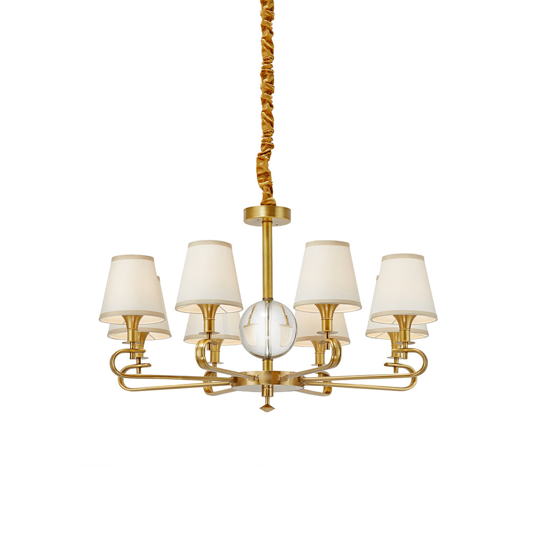 Sage Lustre Tissu Cristal Luxe Postmoderne - Neutralighting