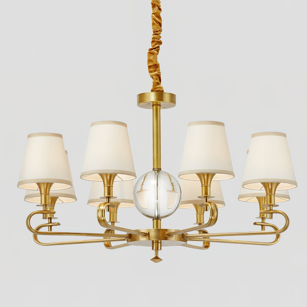 Sage Lustre Tissu Cristal Luxe Postmoderne - Neutralighting