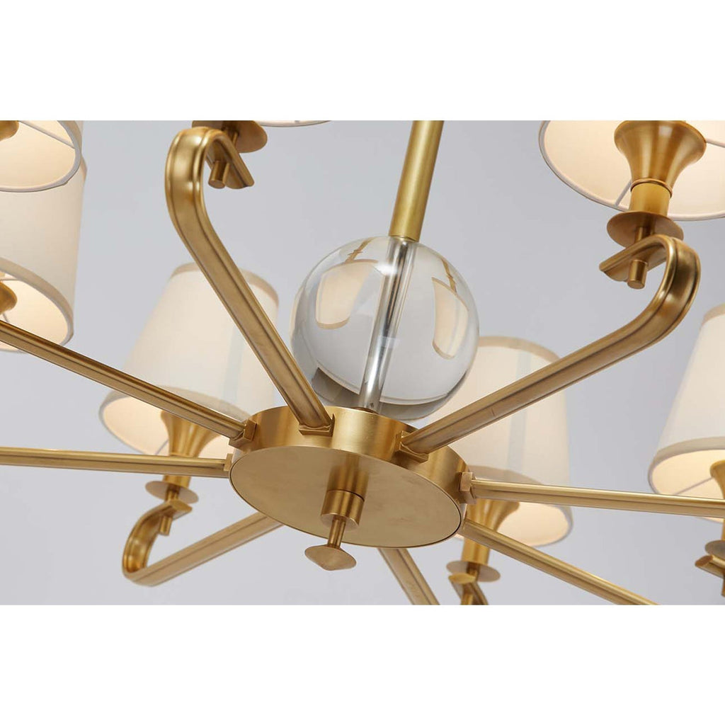 Sage Lustre Tissu Cristal Luxe Postmoderne - Neutralighting
