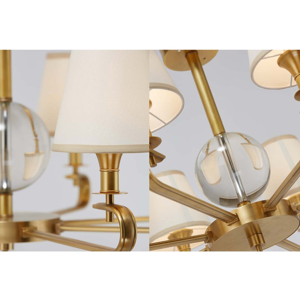 Sage Lustre Tissu Cristal Luxe Postmoderne - Neutralighting