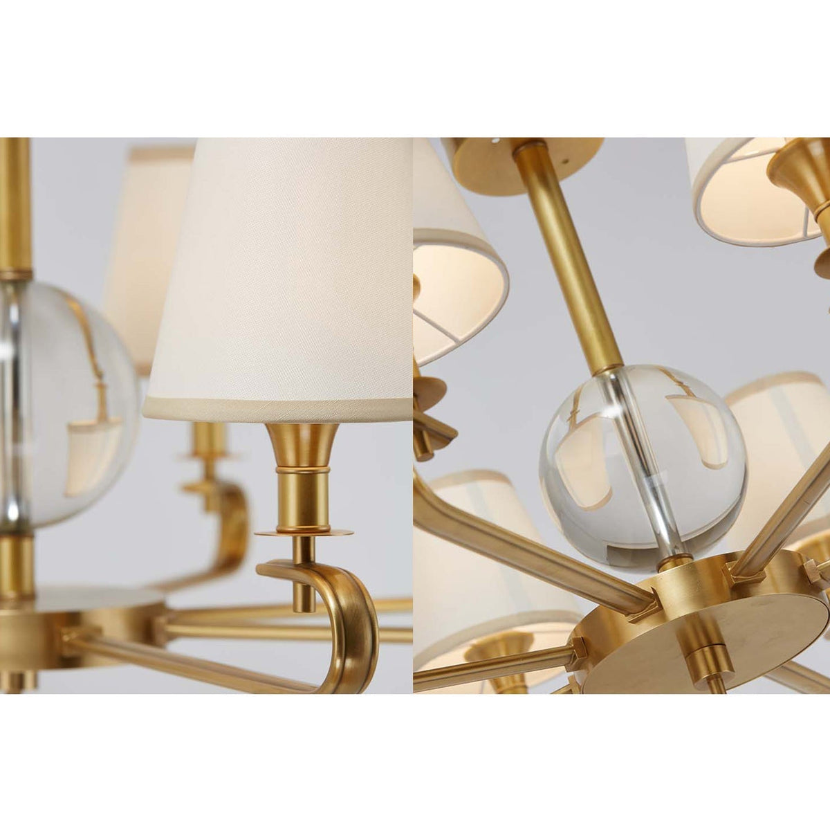 Sage Lustre Tissu Cristal Luxe Postmoderne - Neutralighting