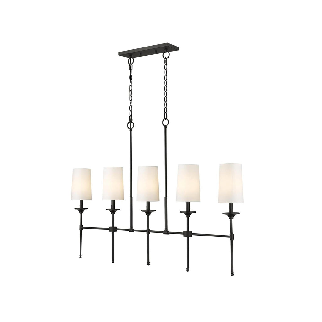 Verinyra Lustre Linéaire Laiton Tissu Vintage Industriel - Neutralighting
