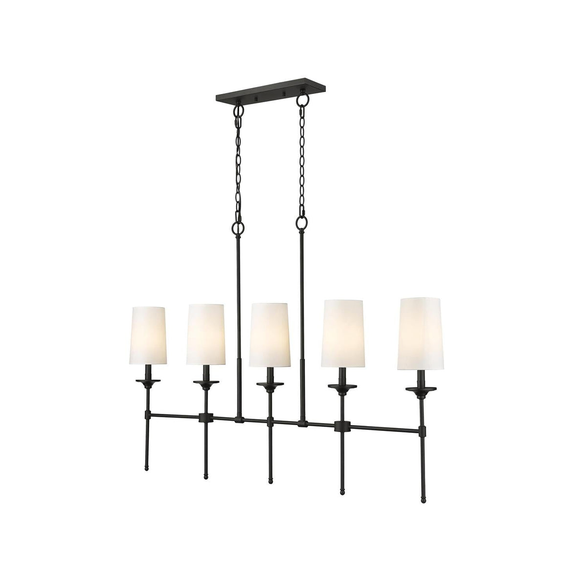 Verinyra Lustre Linéaire Laiton Tissu Vintage Industriel - Neutralighting