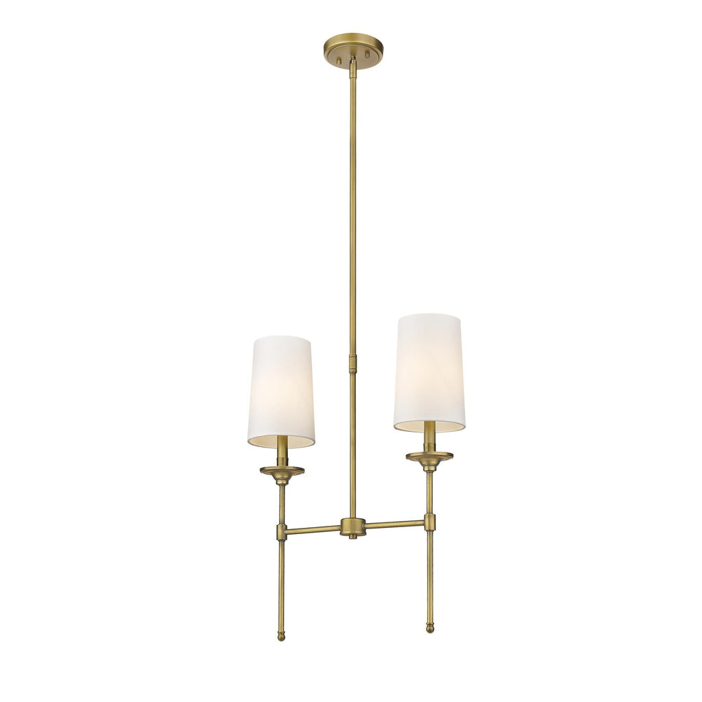 Verinyra Lustre Linéaire Laiton Tissu Vintage Industriel - Neutralighting