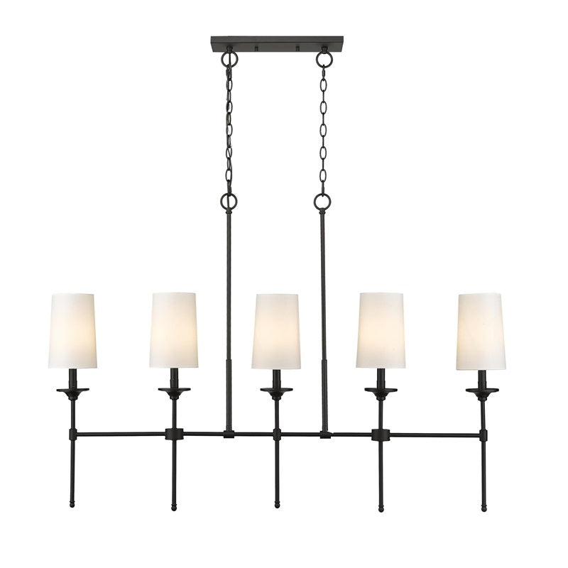 Verinyra Lustre Linéaire Laiton Tissu Vintage Industriel - Neutralighting