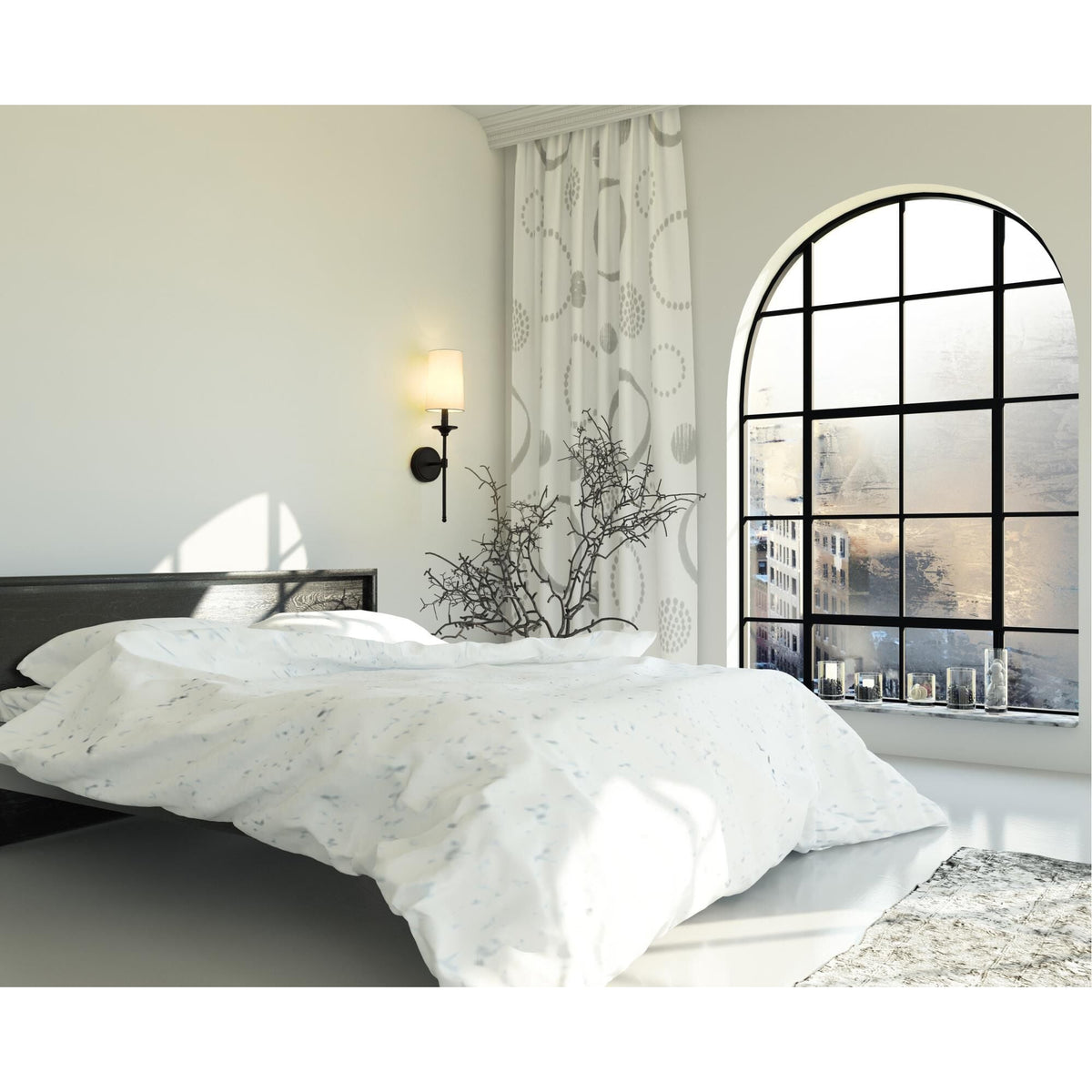 Esileth Applique Murale Laiton Tissu Vintage - Neutralighting