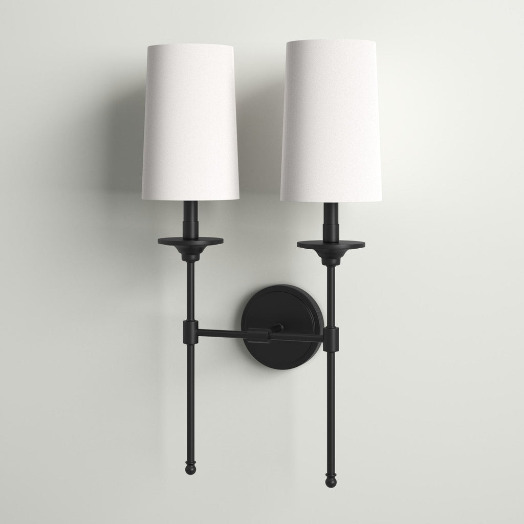 Esileth Applique Murale Laiton Tissu Vintage - Neutralighting