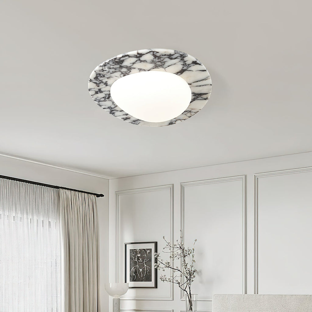 Ceraeion Plafonnier Verre Marbre Moderne Minimaliste - Neutralighting