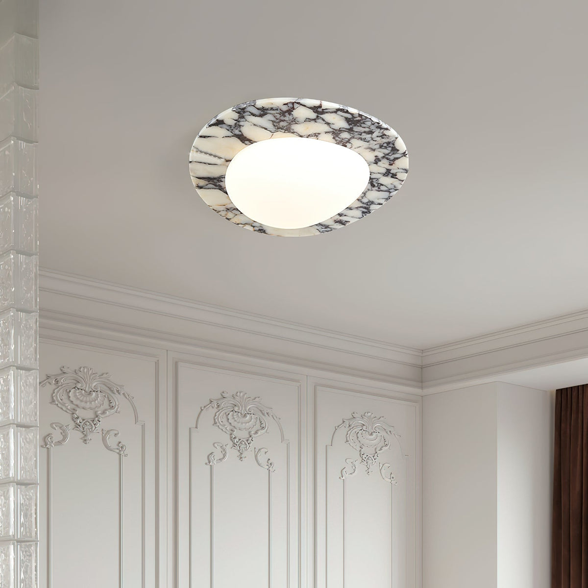 Ceraeion Plafonnier Verre Marbre Moderne Minimaliste - Neutralighting