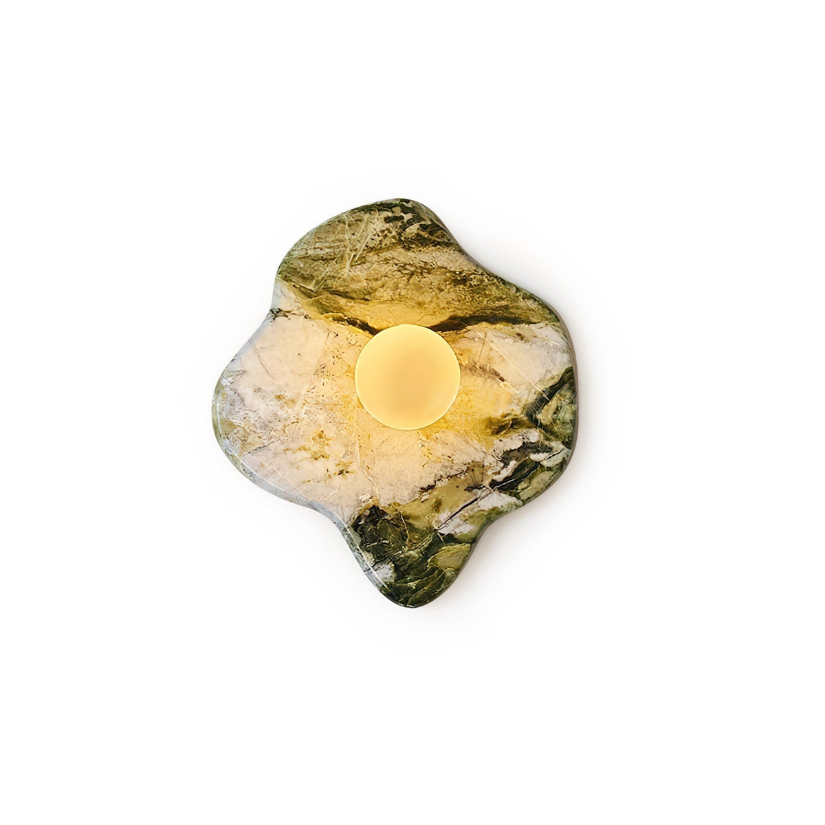 Lustra Applique Murale en Marbre Vert et Verre - Neutralighting