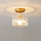 Arisha Plafonnier Luxueux Métal Verre Couloir - Neutralighting