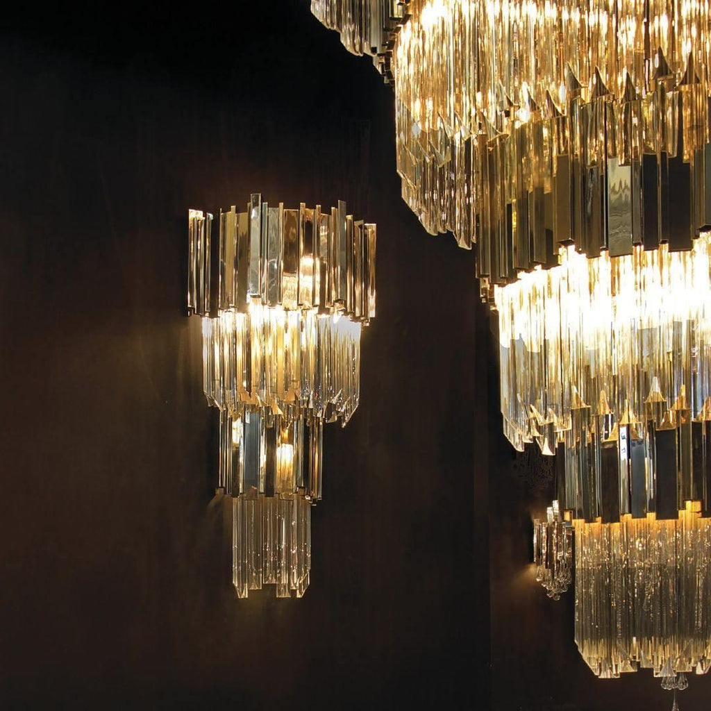 Lustra Lustre Or Cristal Doré - Neutralighting