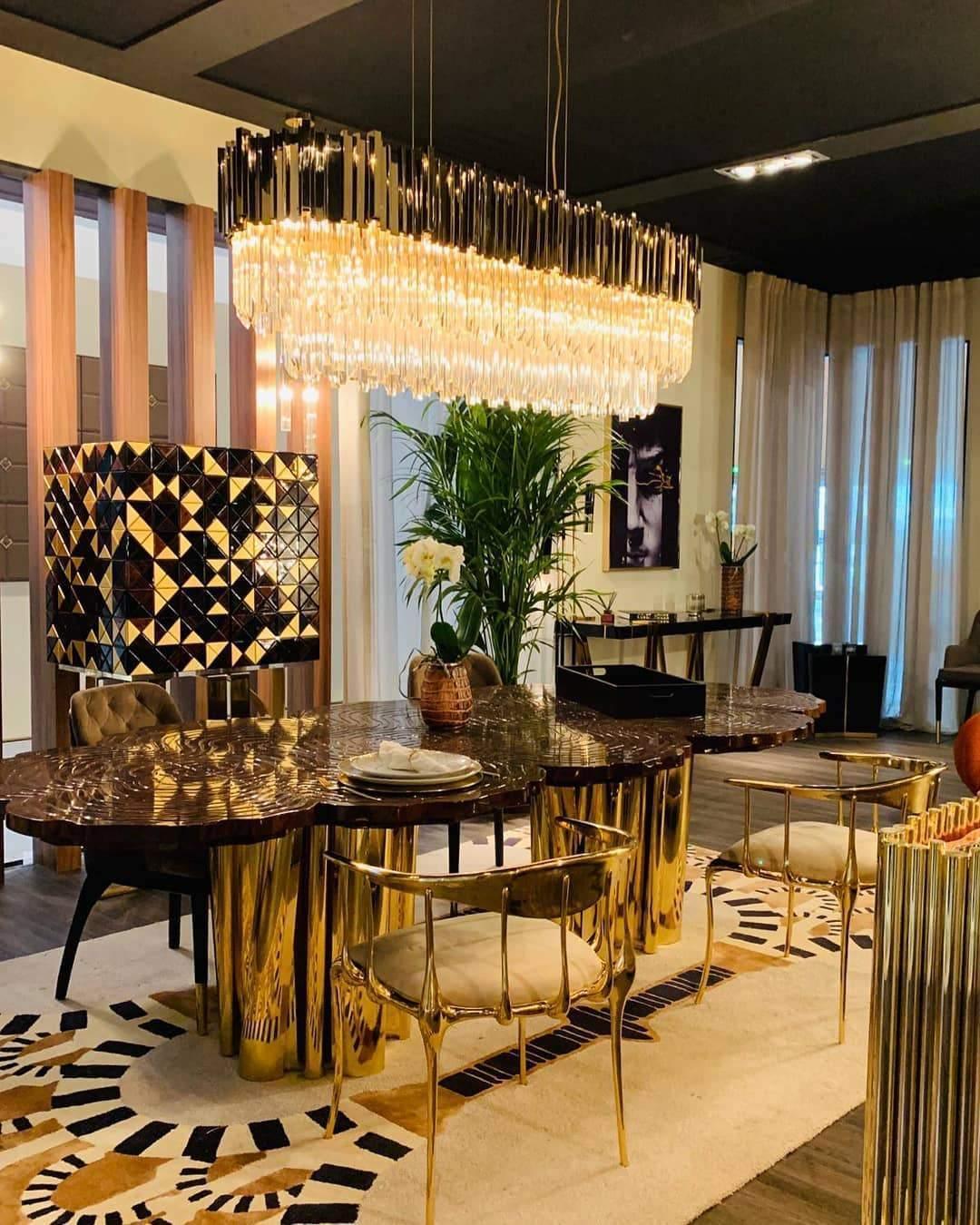 Lustra Lustre Or Cristal Doré - Neutralighting