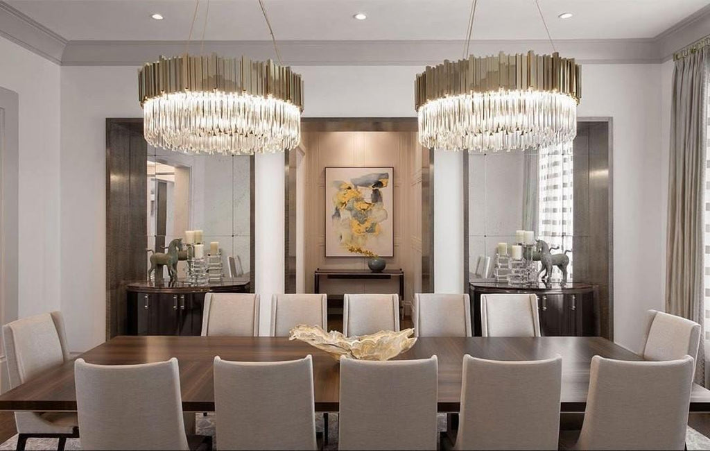 Lustra Lustre Or Cristal Doré - Neutralighting