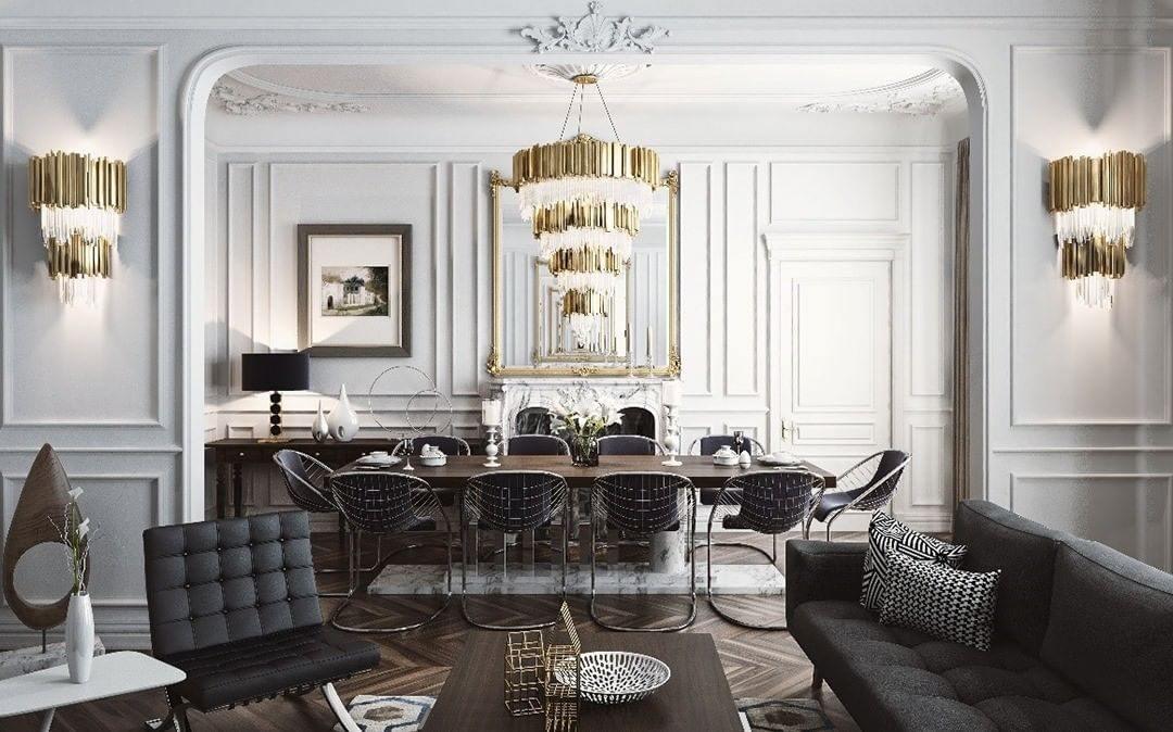 Lustra Lustre Or Cristal Doré - Neutralighting