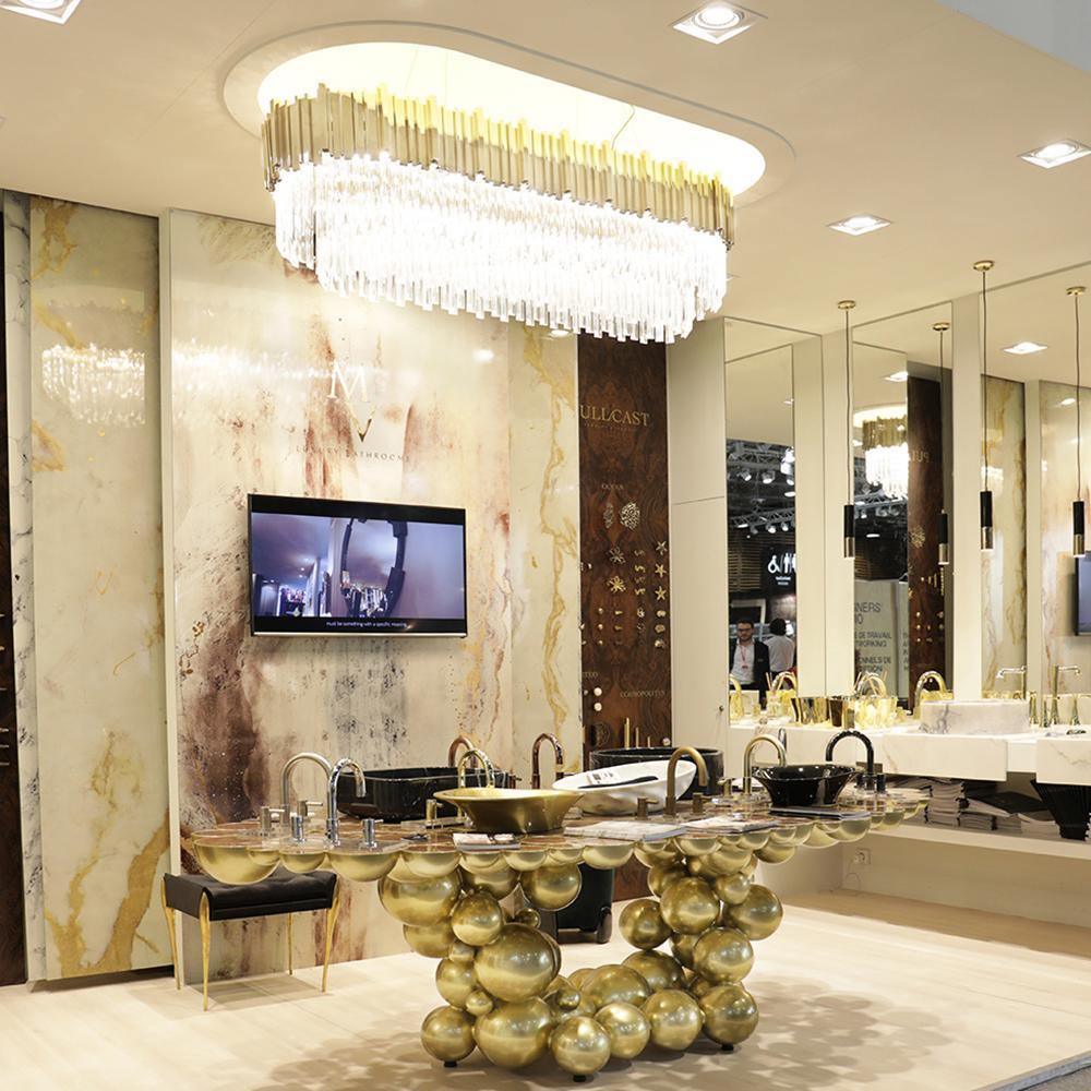 Lustra Lustre Or Cristal Doré - Neutralighting