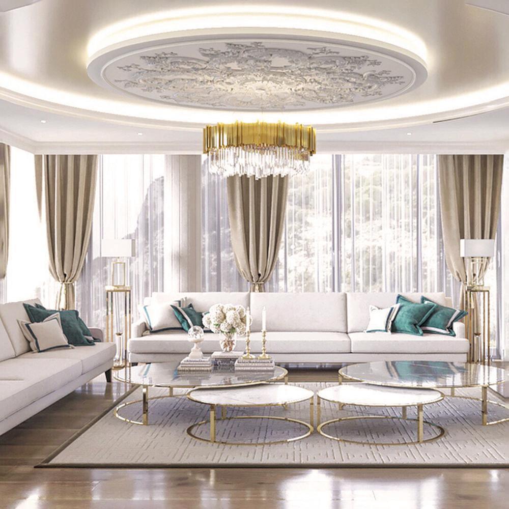 Lustra Lustre Or Cristal Doré - Neutralighting
