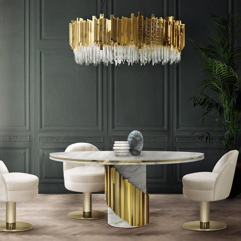 Lustra Lustre Or Cristal Doré - Neutralighting