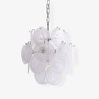 Aurora Lustre Abricot Murano Verre Disque Superposé Artistique - Neutralighting