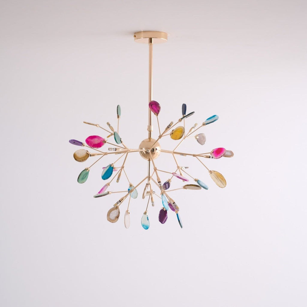 Agate Lustre à Branches Multicolores - Neutralighting