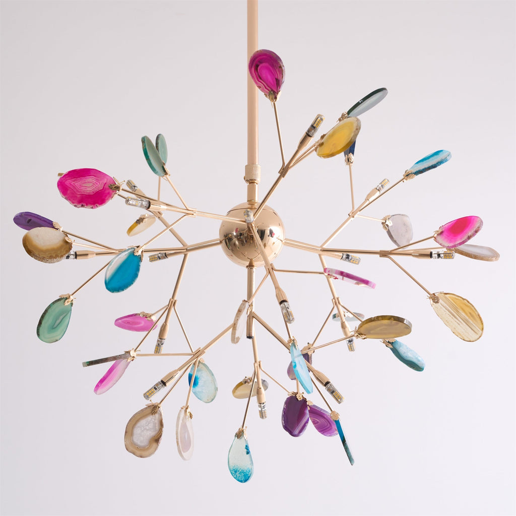 Agate Lustre à Branches Multicolores - Neutralighting