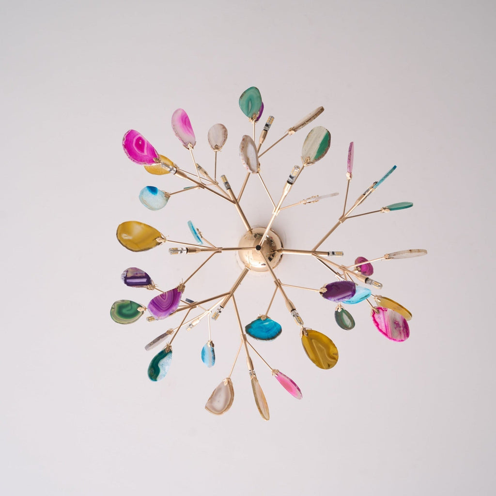 Agate Lustre à Branches Multicolores - Neutralighting