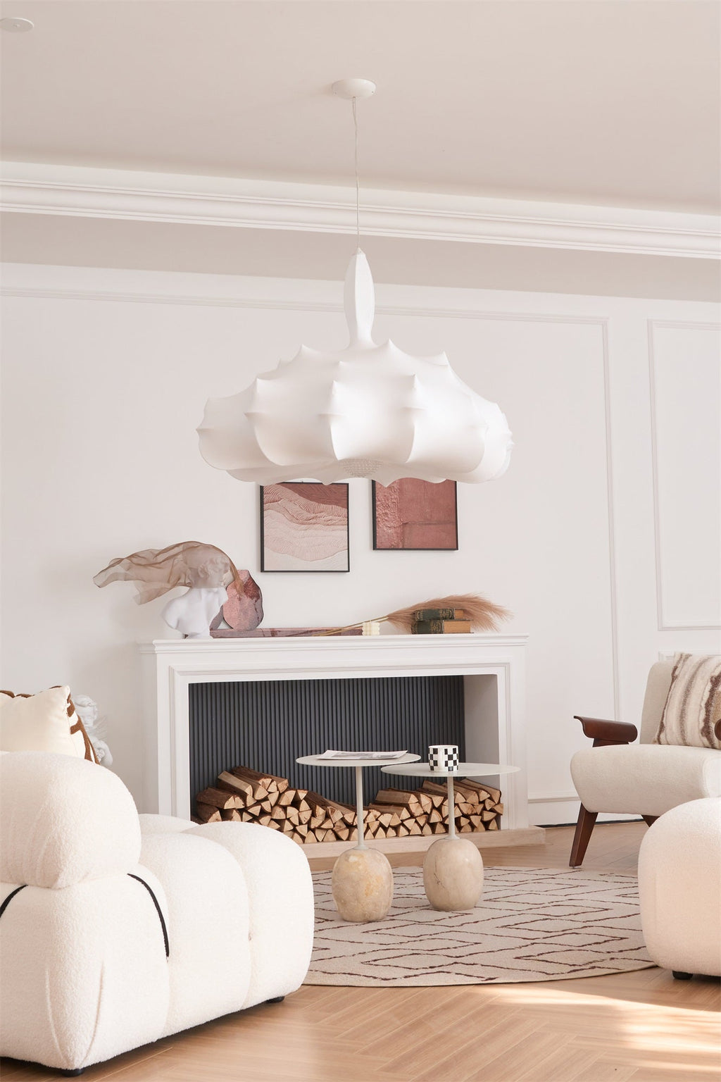 Lumina Suspension en Soie Contemporaine - Neutralighting