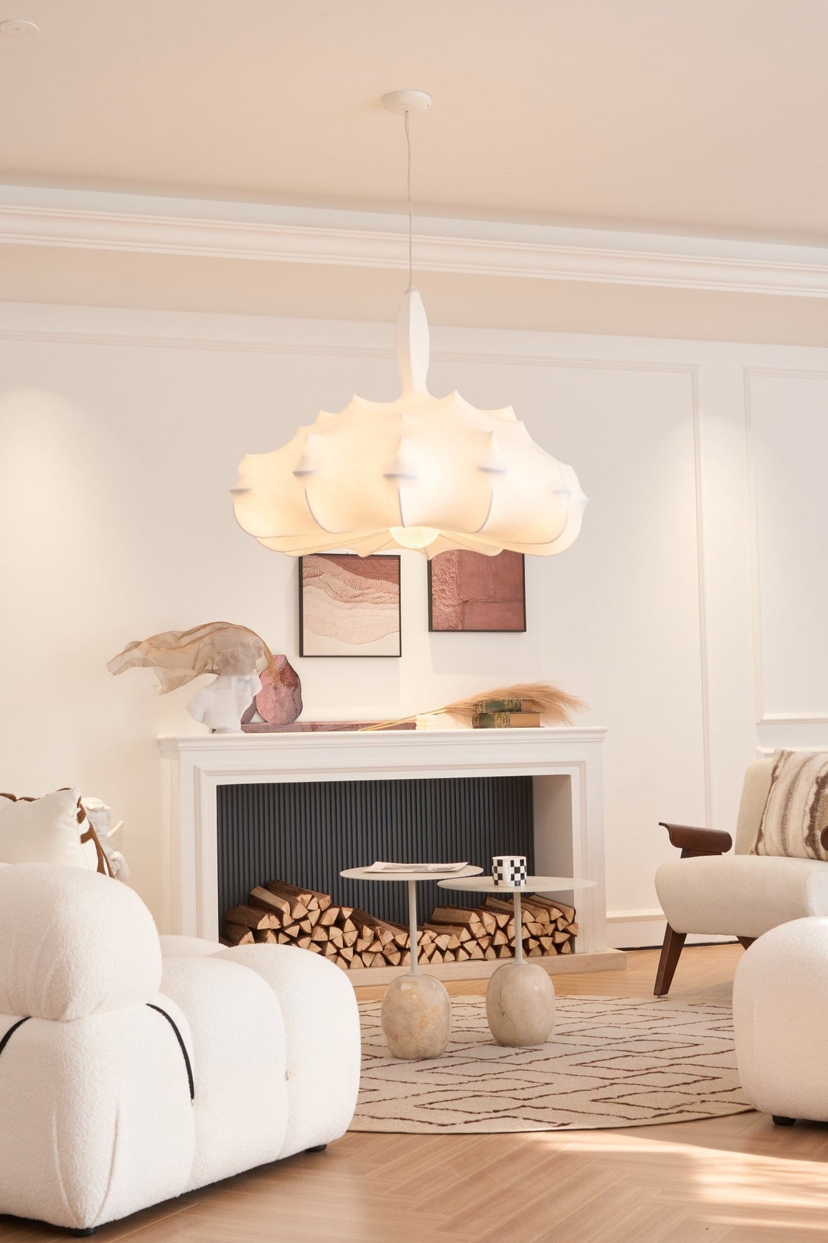 Lumina Suspension en Soie Contemporaine - Neutralighting