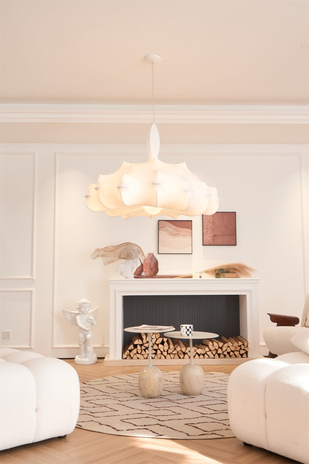 Lumina Suspension en Soie Contemporaine - Neutralighting
